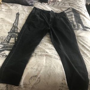 Black American Eagle mom jeans